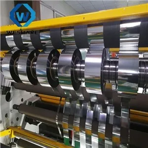 Rollos de película de poliéster laminado con papel de aluminio
