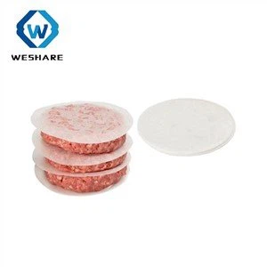 Hojas cuadradas de papel pergamino de silicona