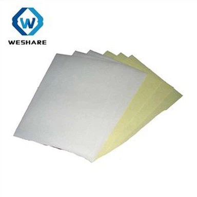 Hoja de papel de liberación de pegatinas